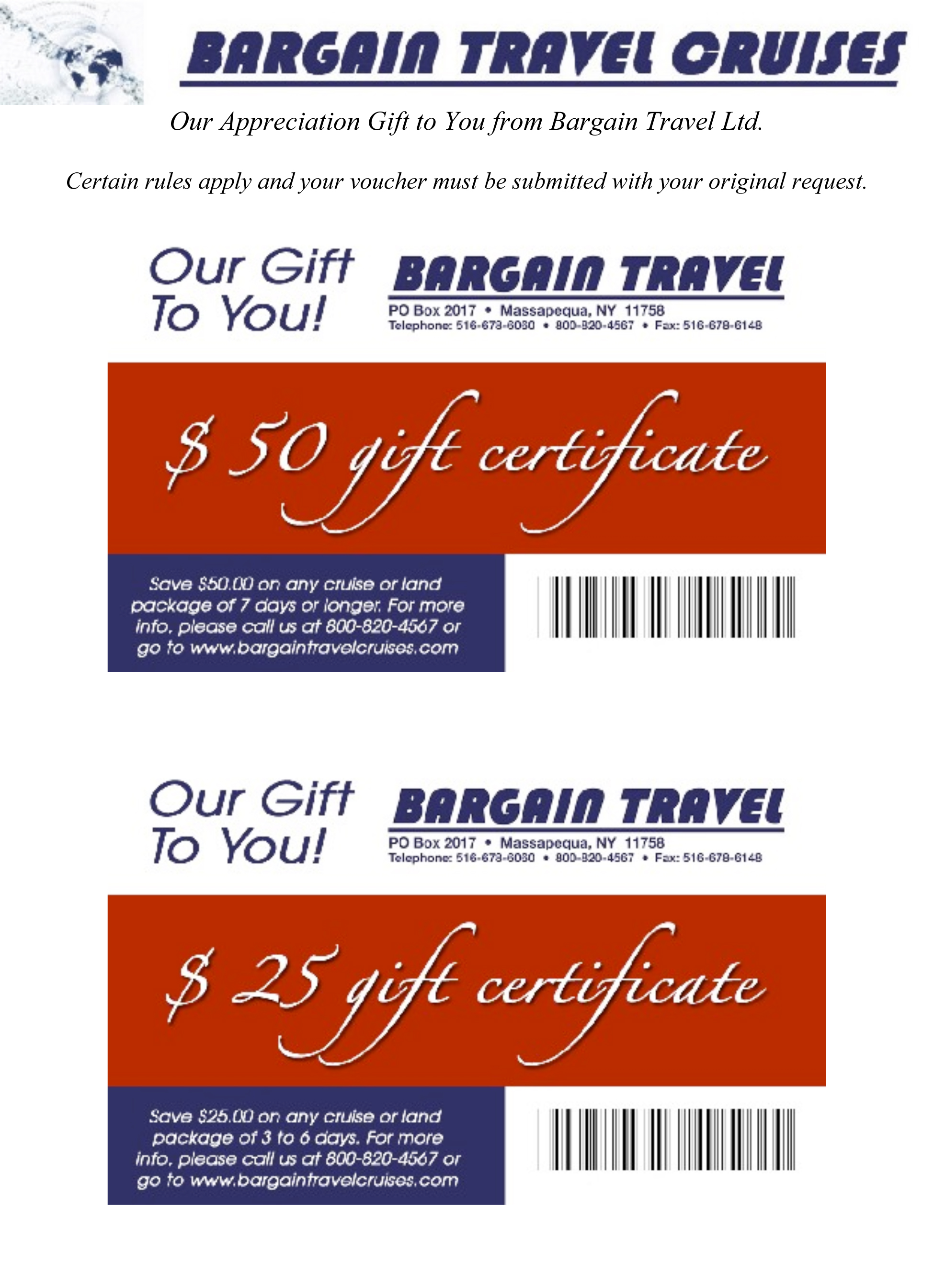 BT Gift Certificates [Dec 2012]